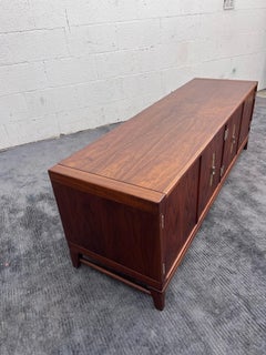 Vintage John Keal Brown-Saltman Mid Century Modern Low Credenza, Record, Stereo