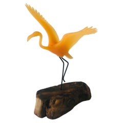 Vintage John Perry Flamingo Sculpture