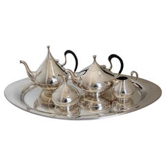 Vintage John Prip for Reed & Barton "Dimension" Tea and Coffee Set Service - 5 P