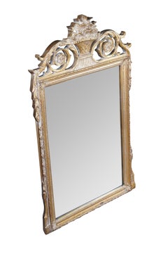 Vintage John Richard French Espejo de cristal biselado estilo Luis XVI neoclásico