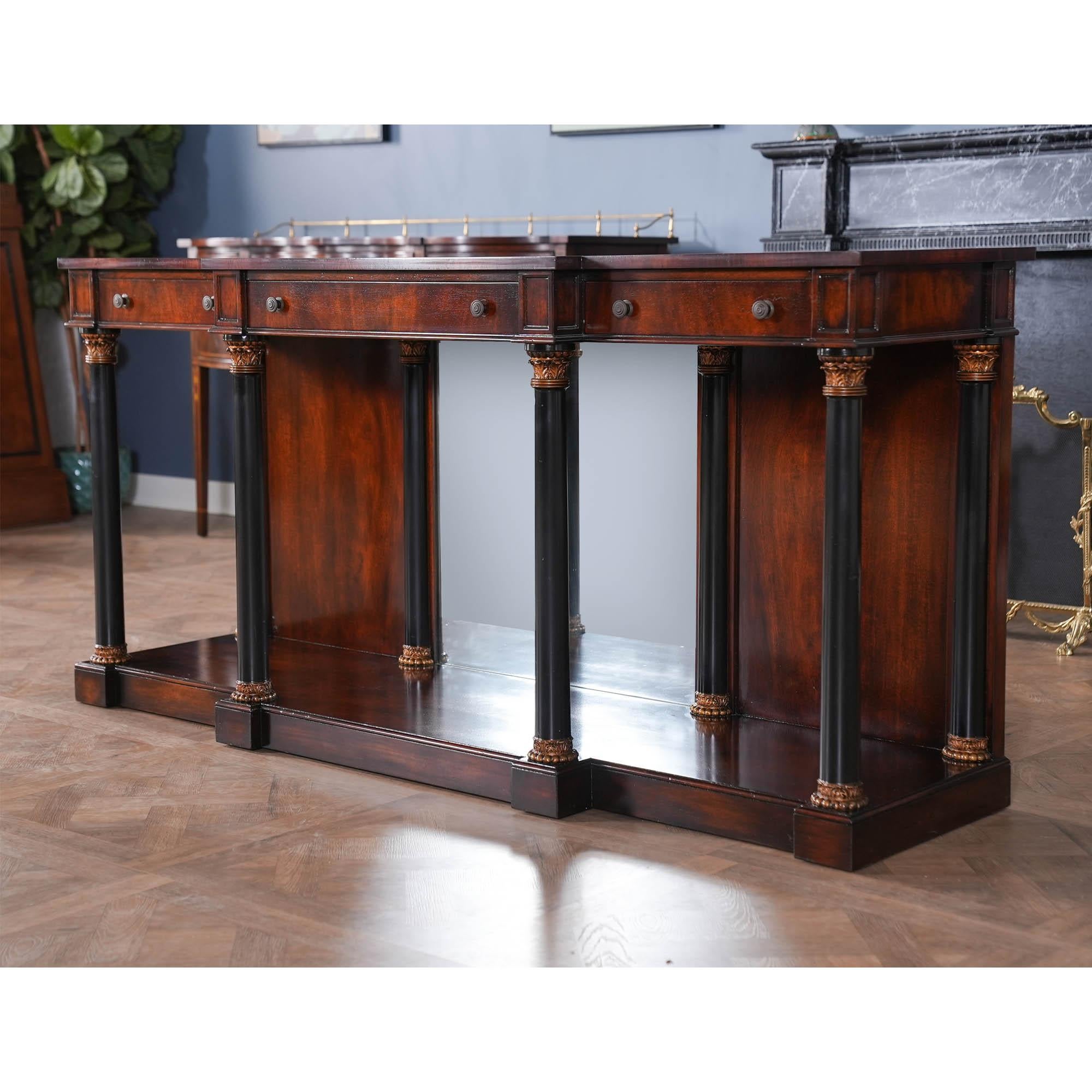 Hand-Crafted Vintage John Scalia Console Table For Sale