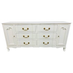 Vintage John Stuart French Provincial Painted White Dresser