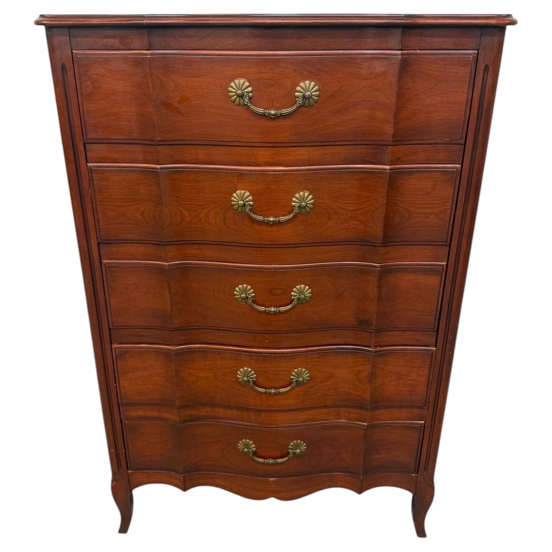 Vintage John Widdicomb French Provincial High Chest