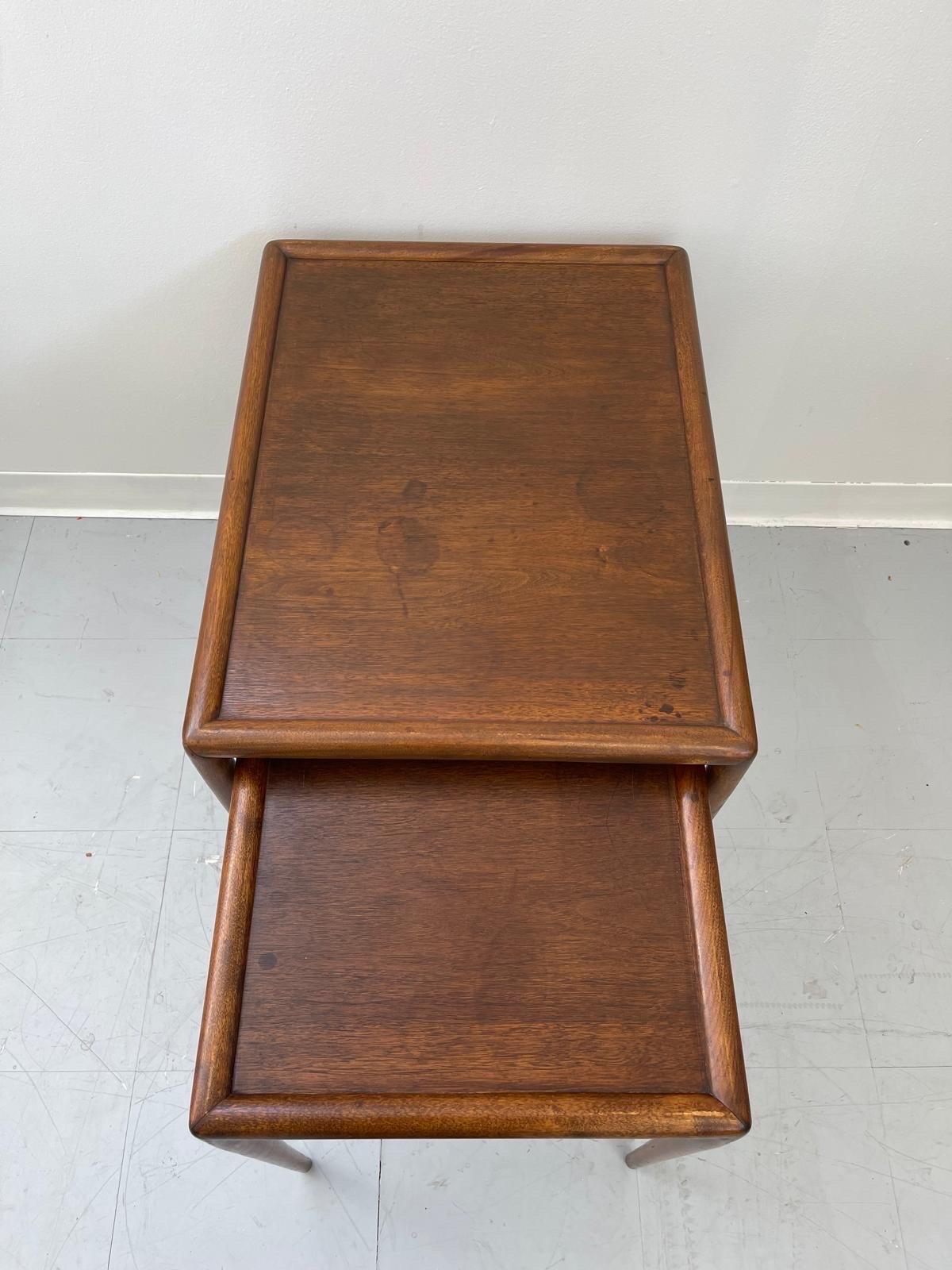 Vintage John Widdicomb Mid Century Modern Mid Century Modern Nesting Table For Sale 4