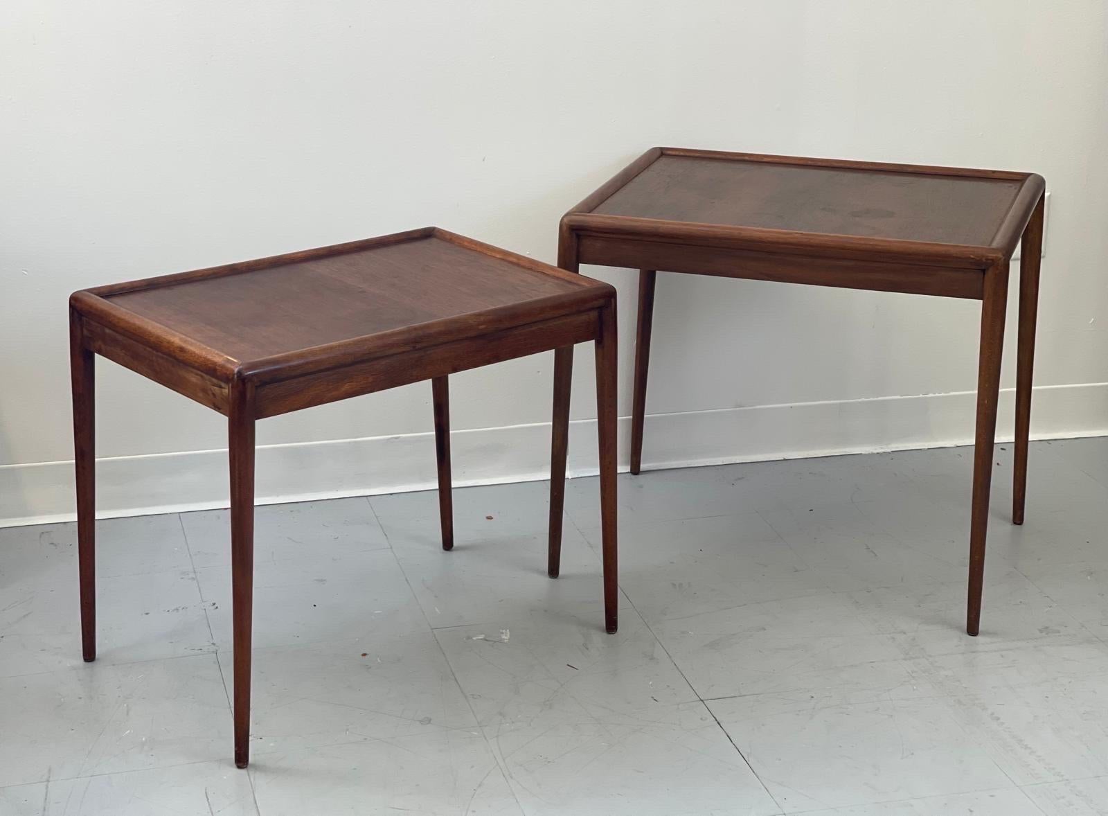 Mid-Century Modern Vintage John Widdicomb Mid Century Modern Mid Century Modern Nesting Table For Sale