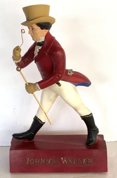 Vintage Johnnie Walker Scotch Whisky Figure Advertising Prop
