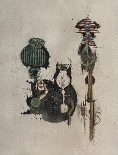 Vintage Johnny Friedlander Abstrakte Aquatinta, ca. 1960er Jahre