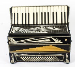 Vintage Joprani Settimio Black Piano Accordion