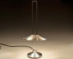 Vintage Jorge Pensi Halogen Polished Aluminum B-Lux Regina Table Desk Lamp 1980s