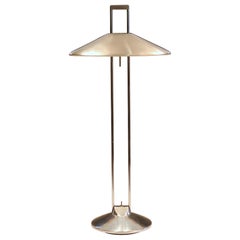 Vintage Jorge Pensi Halogen Polished Aluminum B-Lux Regina Table Desk Lamp 1980s