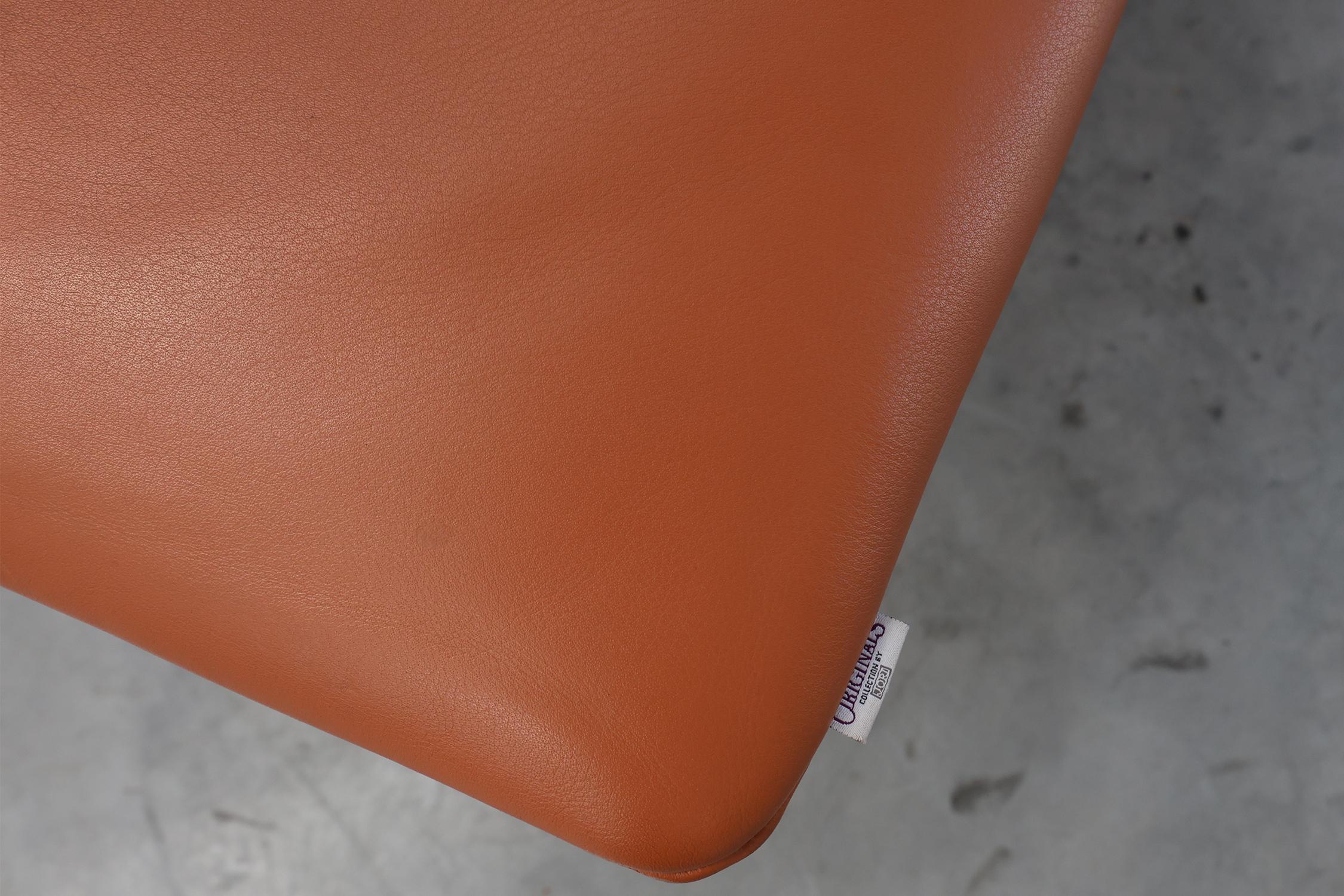 Poltrona relax JORI Symphony d'epoca in pelle color mattone 4