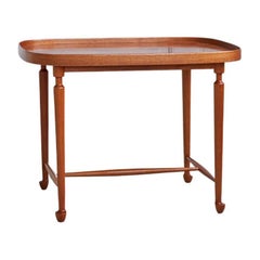 Vintage Josef Frank Mahogany Tea Table "Tebordet", Sweden, 1950
s