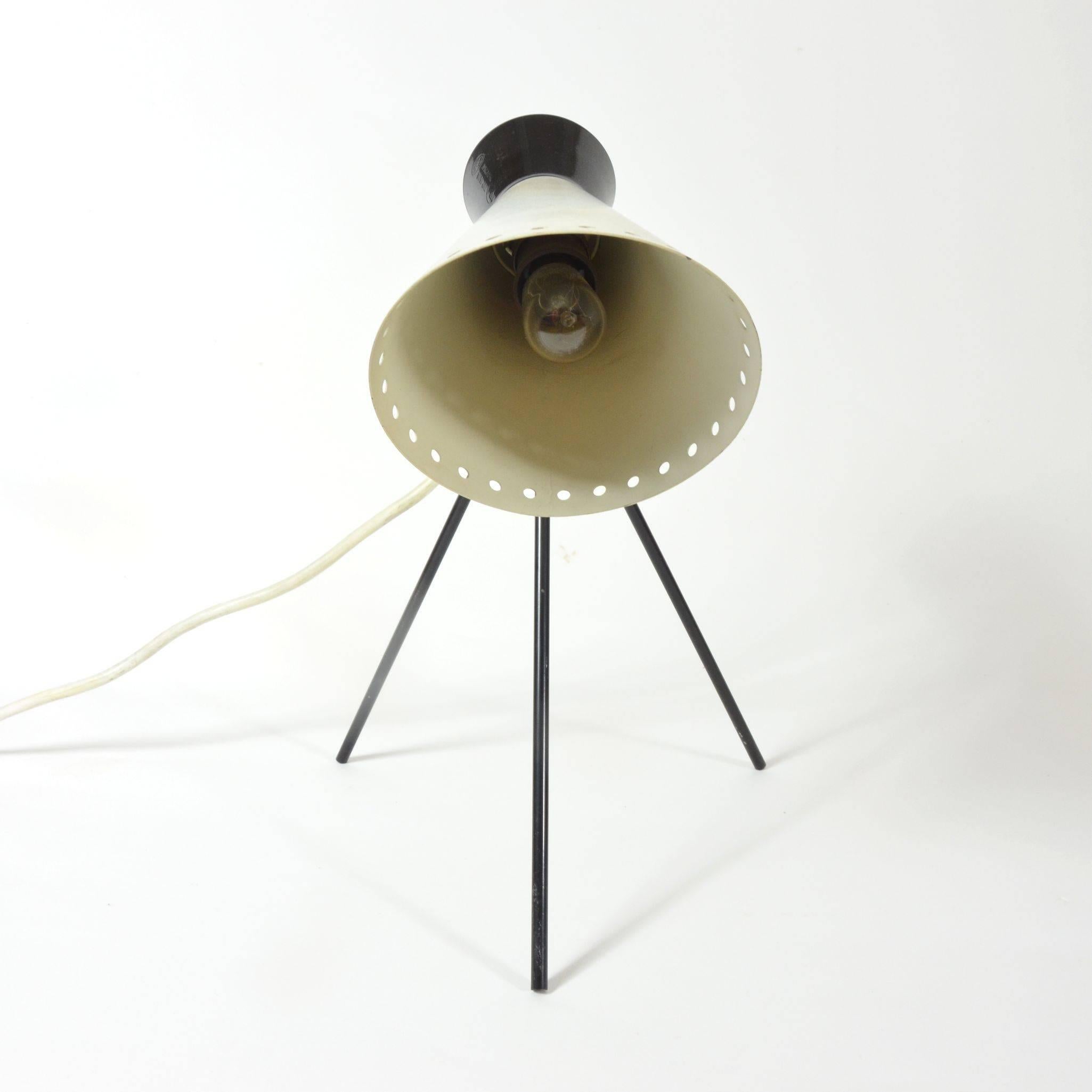 European Vintage Josef Hurka Tripod Lamp for Napako, Czechoslovakia, 1960s For Sale