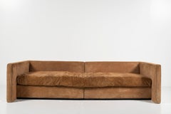 Vintage Joseph D'Urso für Knoll Sofa aus Nubuk