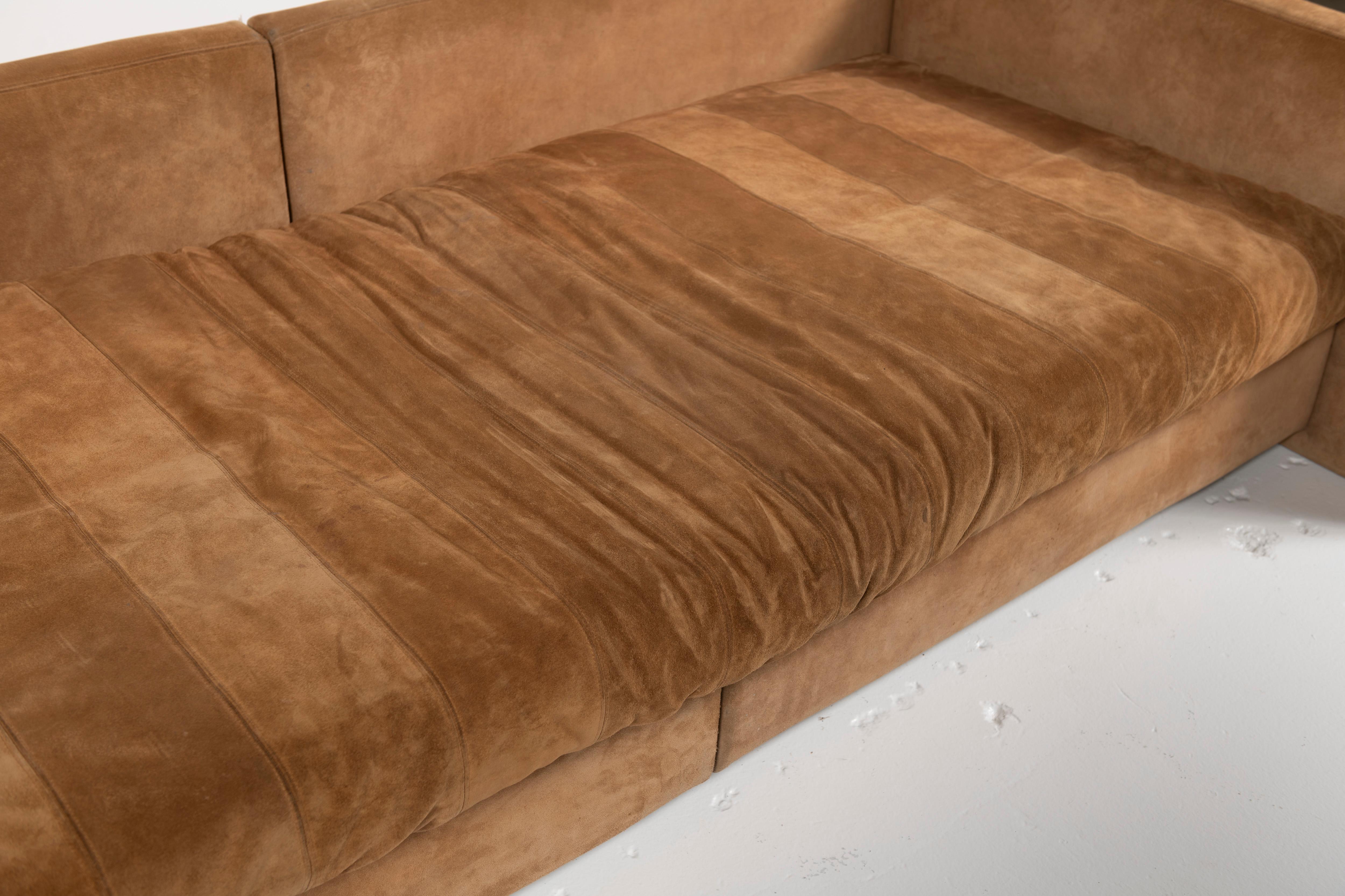 American Vintage Joseph D'Urso for Knoll Sofa in Nubuck