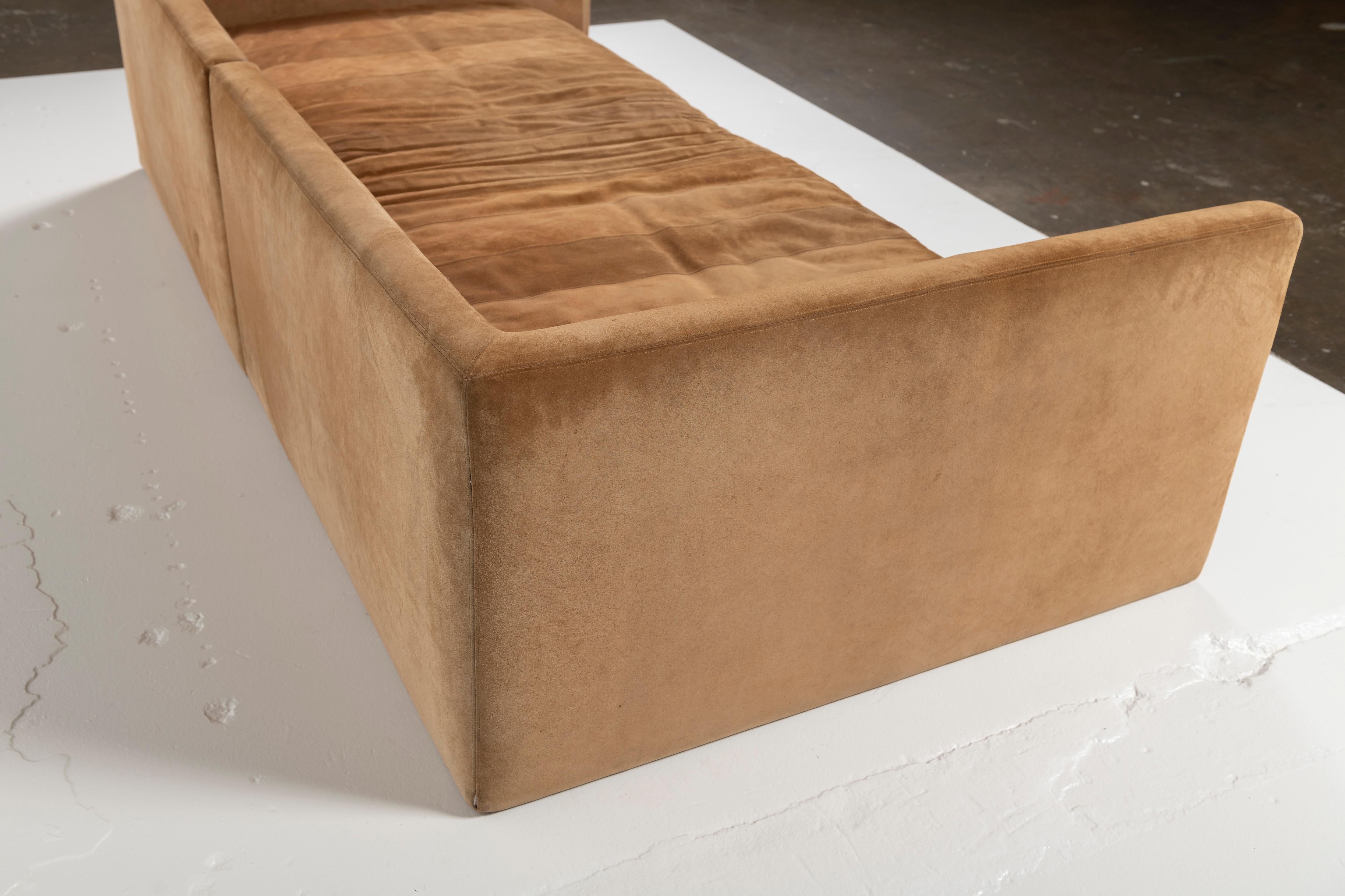 20th Century Vintage Joseph D'Urso for Knoll Sofa in Nubuck