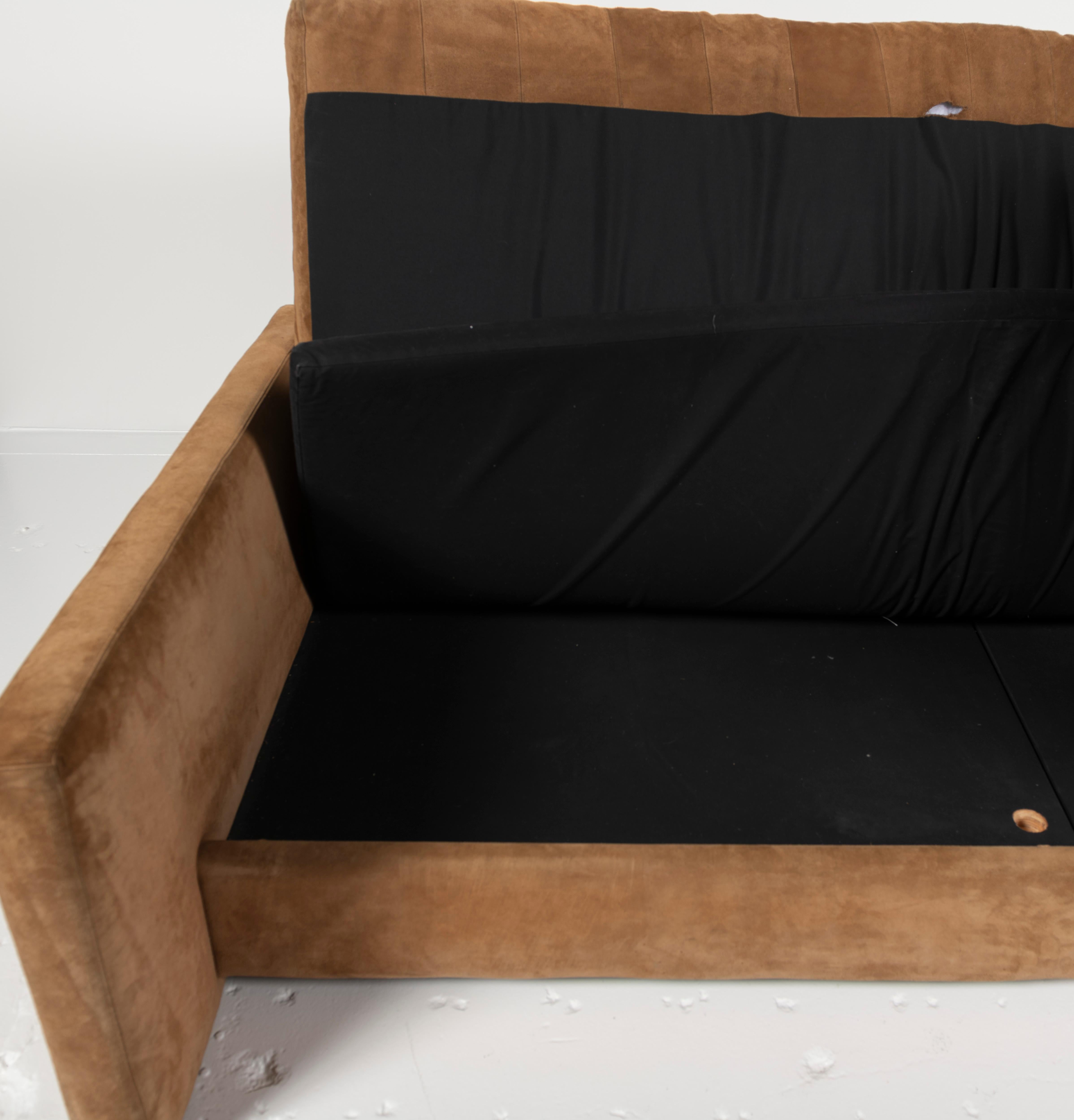 Vintage Joseph D'Urso for Knoll Sofa in Nubuck 1
