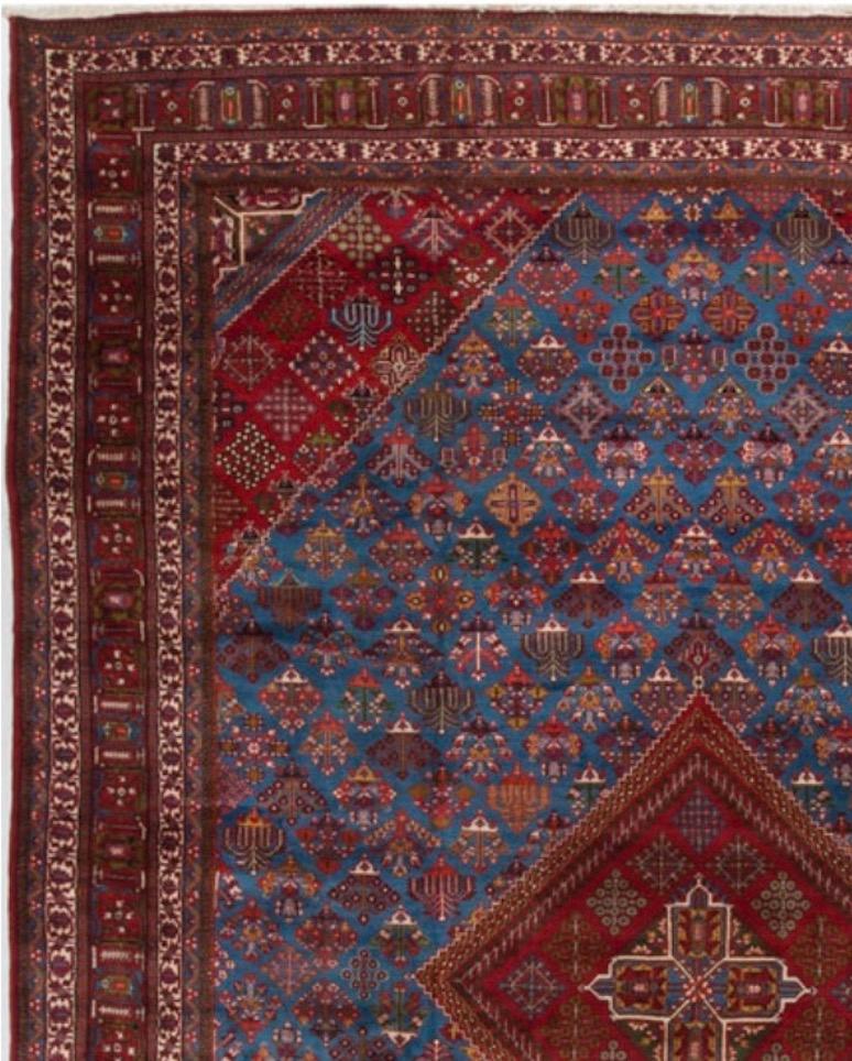 Joshagan is situated about eighty miles along the road from Isfahan in Central Persia. This small mountain province is important in the history of carpet production and as early as the 16th century carpets and exquisite silk pieces were being
