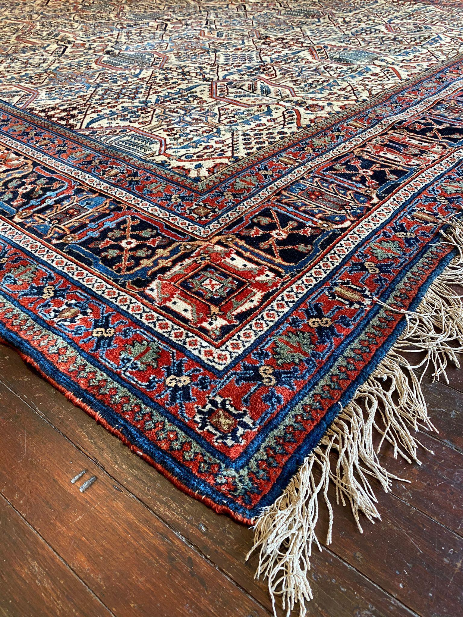 Hand-Knotted Vintage Joshehgan Persian Rug For Sale
