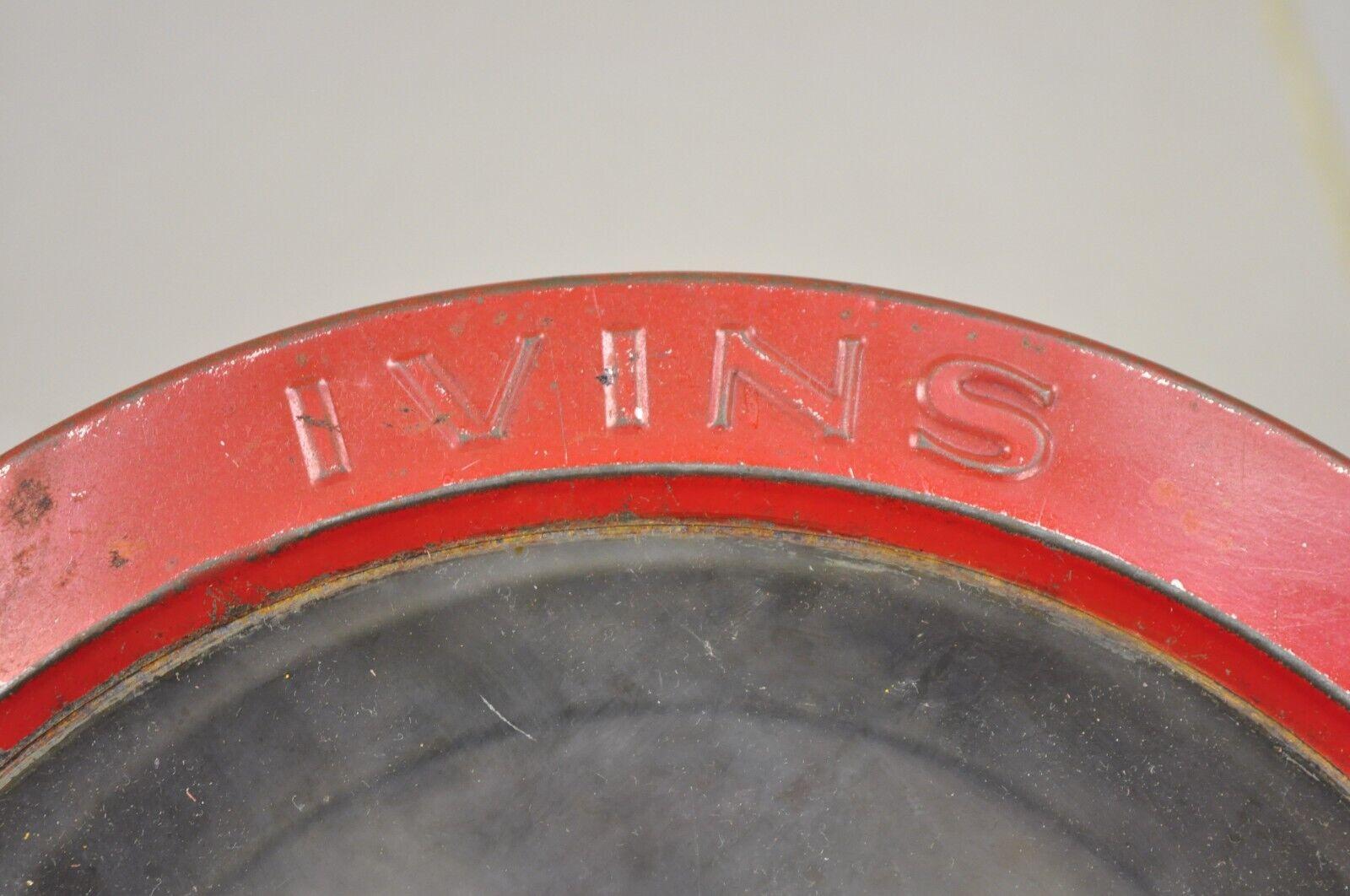 Vintage J.S. Ivins Son Inc. Malted Milk Biscuits Round Glass Lid Tin Container In Good Condition In Philadelphia, PA