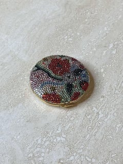 Judith Leiber miroir compact éblouissant vintage