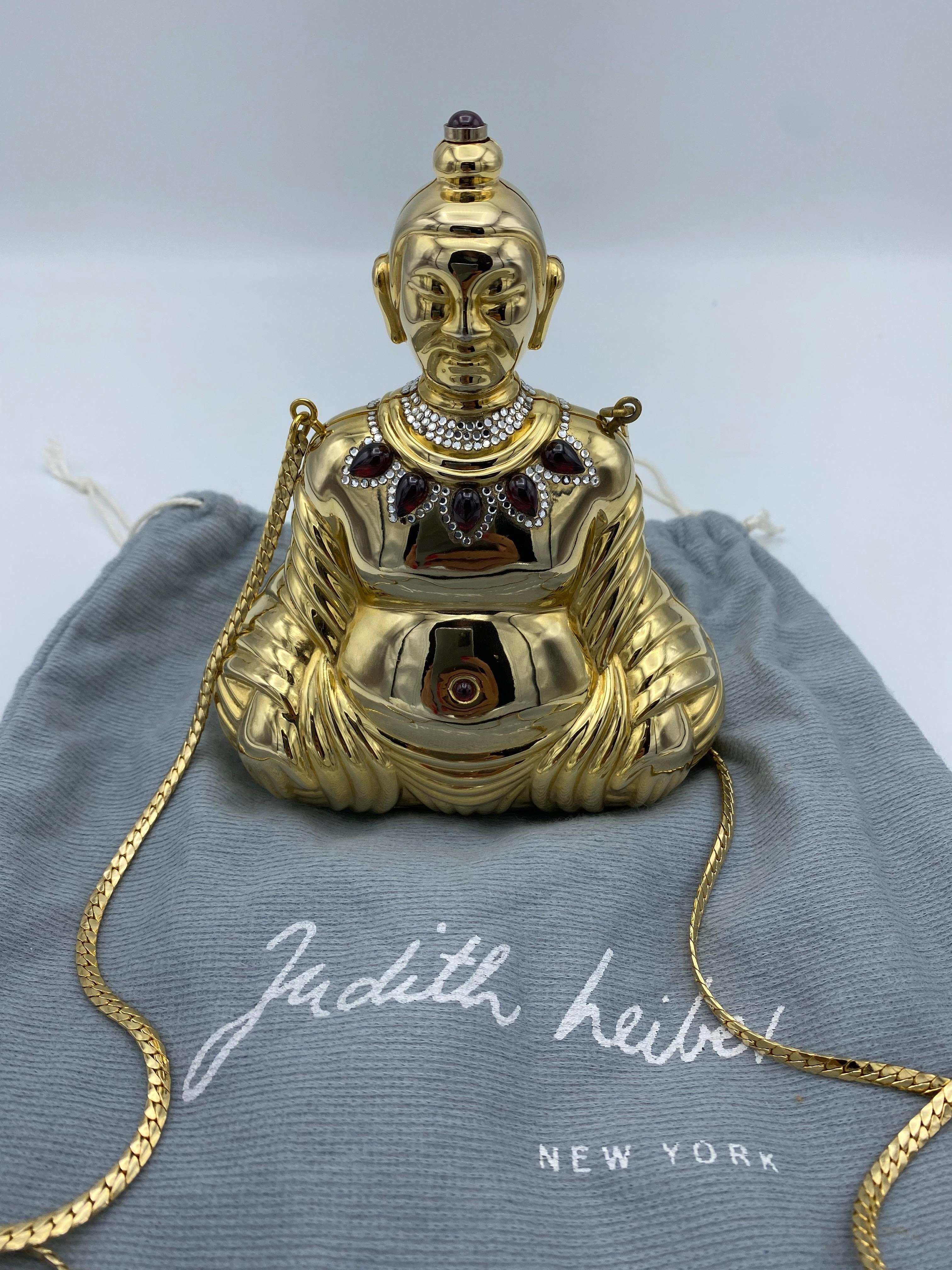 Vintage Judith Leiber Buddah Crossbody Clutch Handbag 6