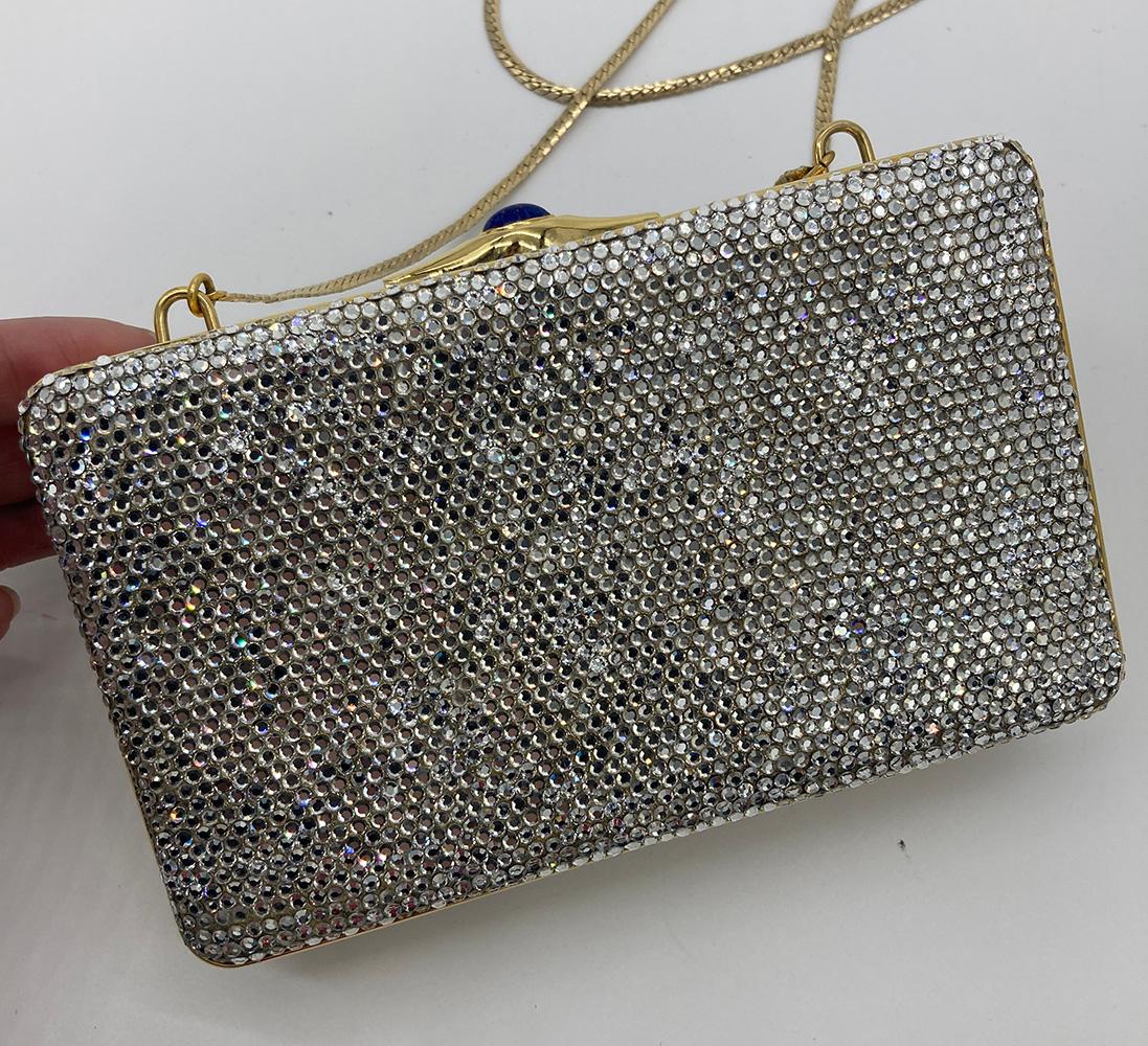 Judith Leiber Clear Crystal Small Rectangle Minaudiere 7