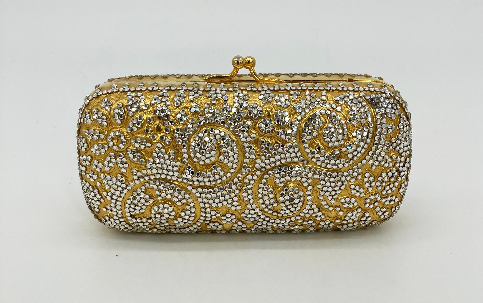 gold purses with bling