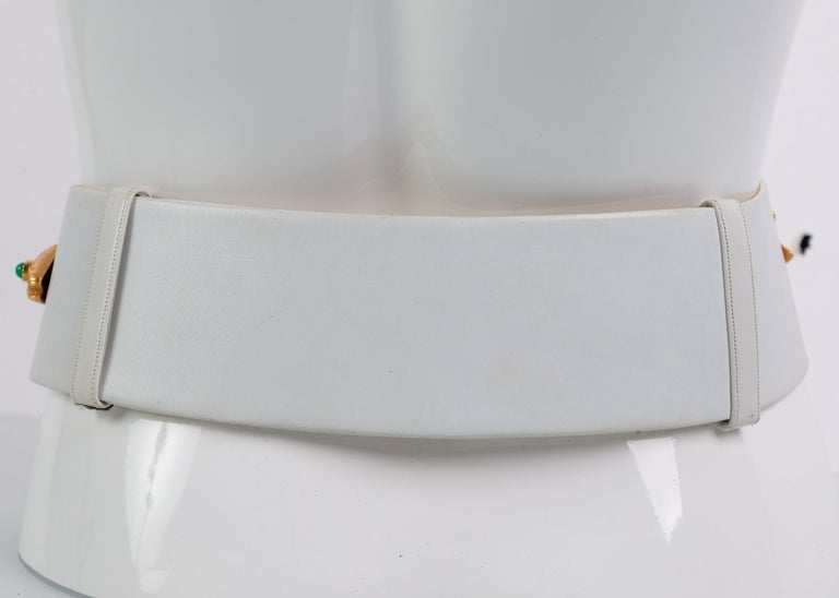 Vintage Judith Leiber Gold Koi Fish Leather Belt at 1stDibs