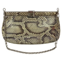 Vintage Judith Leiber Metallic Snakeskin Shoulder Bag