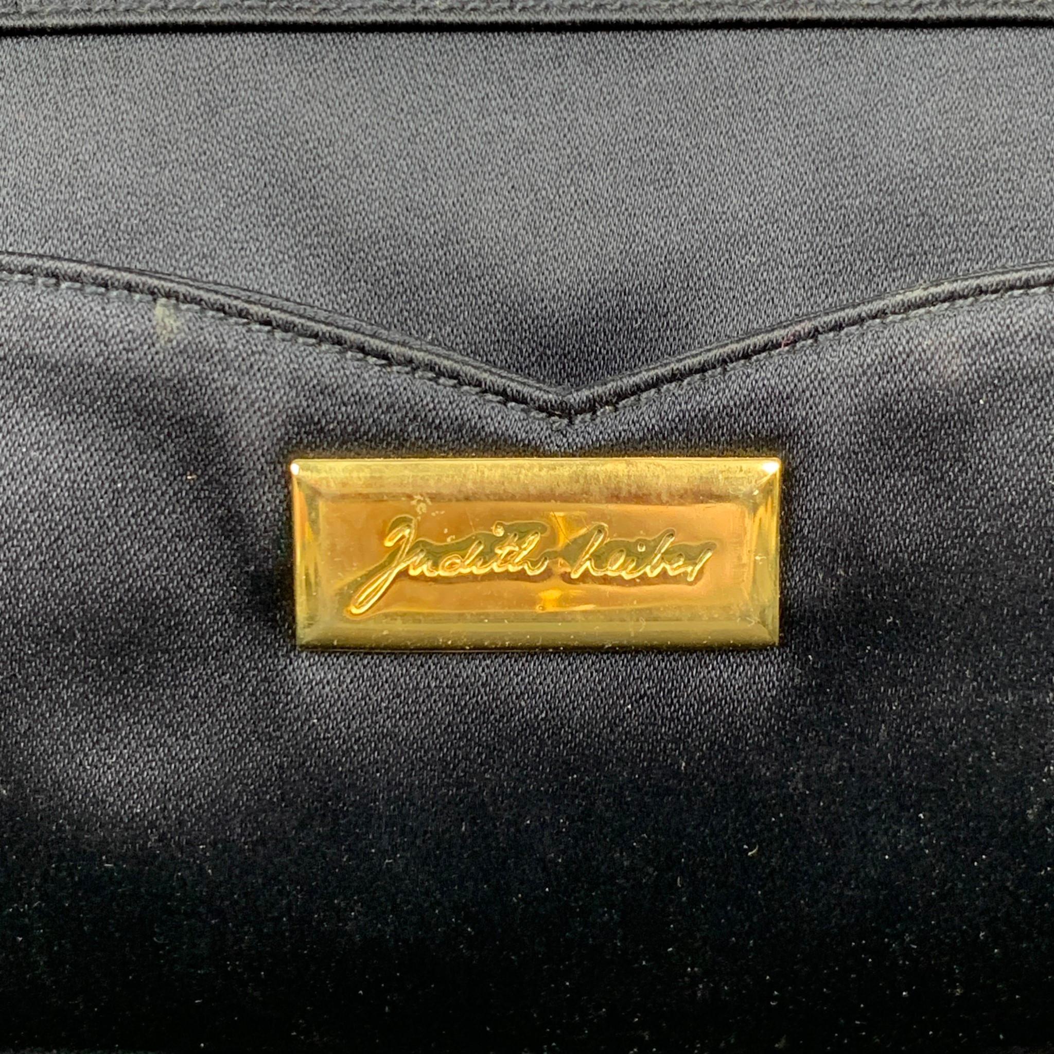Vintage JUDITH LEIBER Navy & Gold Snake Skin Evening Handbag 2
