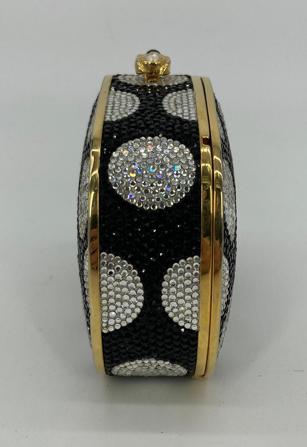 Judith Leiber Polka Dot Minaudiere In Excellent Condition In Philadelphia, PA