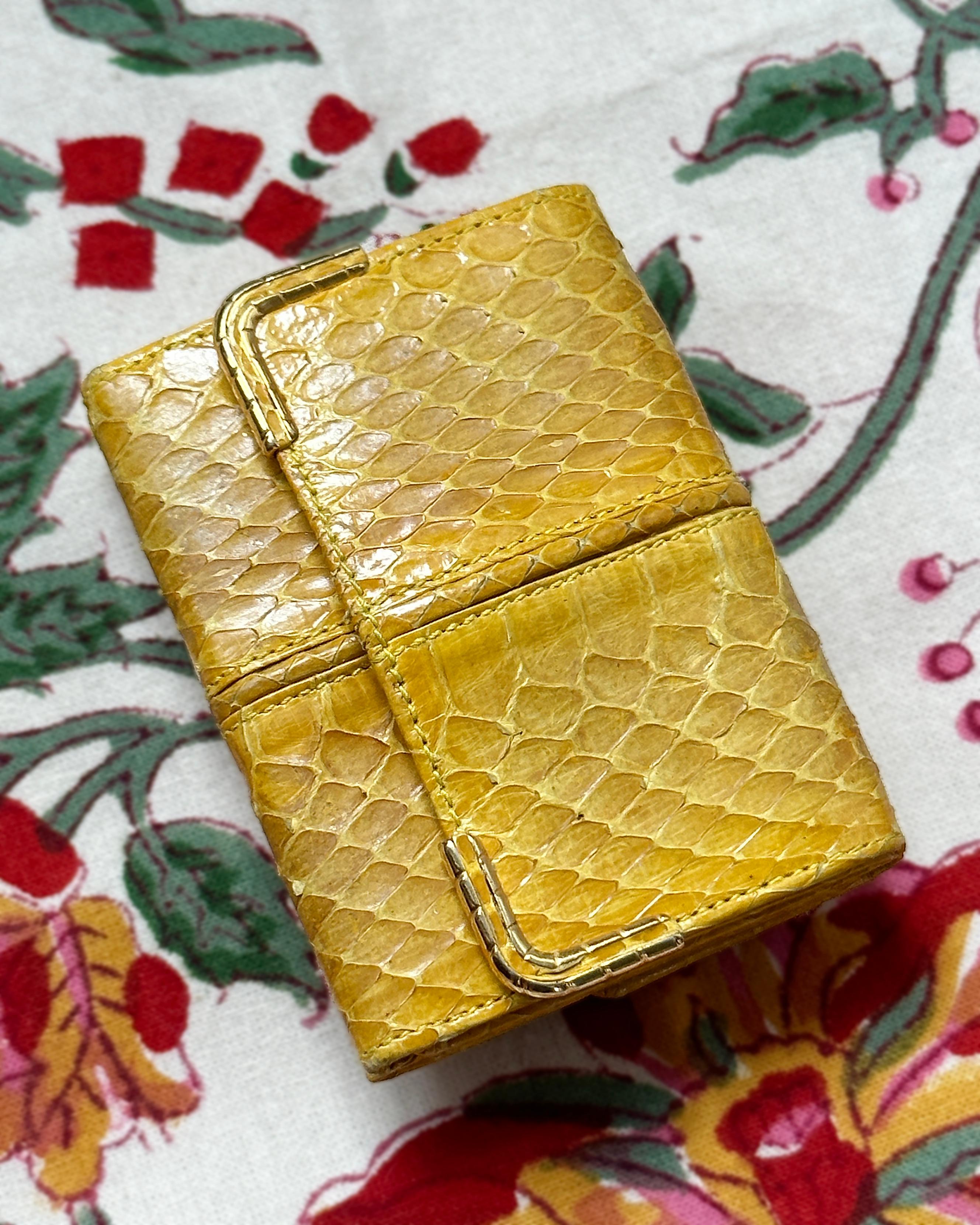 Vintage Judith Leiber Snakeskin Wallet 4