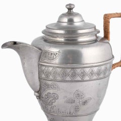 Vintage Jugendstil Kaffeekanne:: Deutschland:: 1866