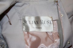 Robe Vintage Julian Rose en soie gris tourterelle