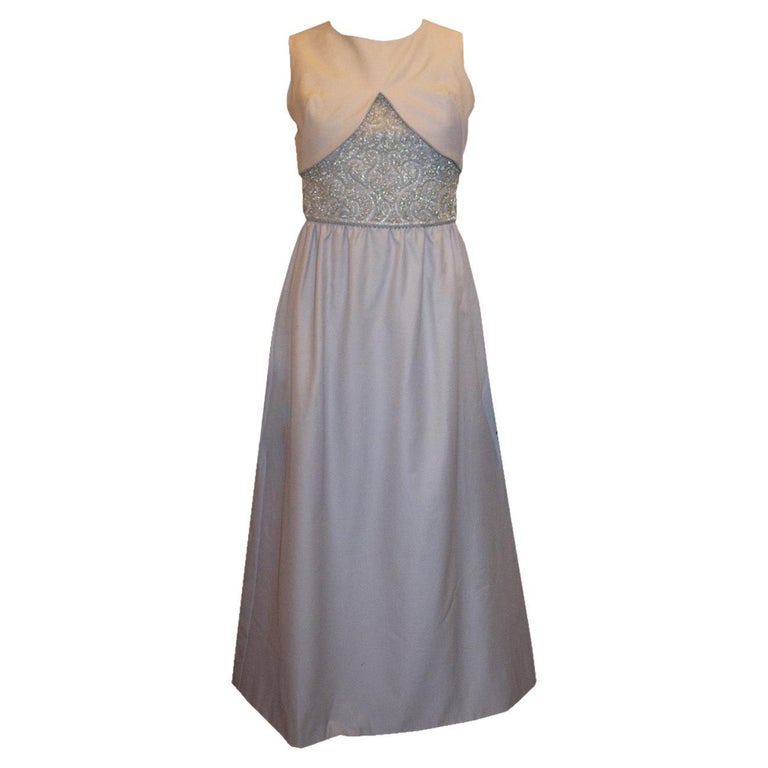 grey rose dress Floral Fil Coupe Sleeveless A Line Dress Lela Rose