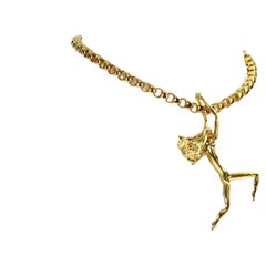 Julian Snelling Acrobatic Lady Vintage-Halskette, ca. 1980er Jahre