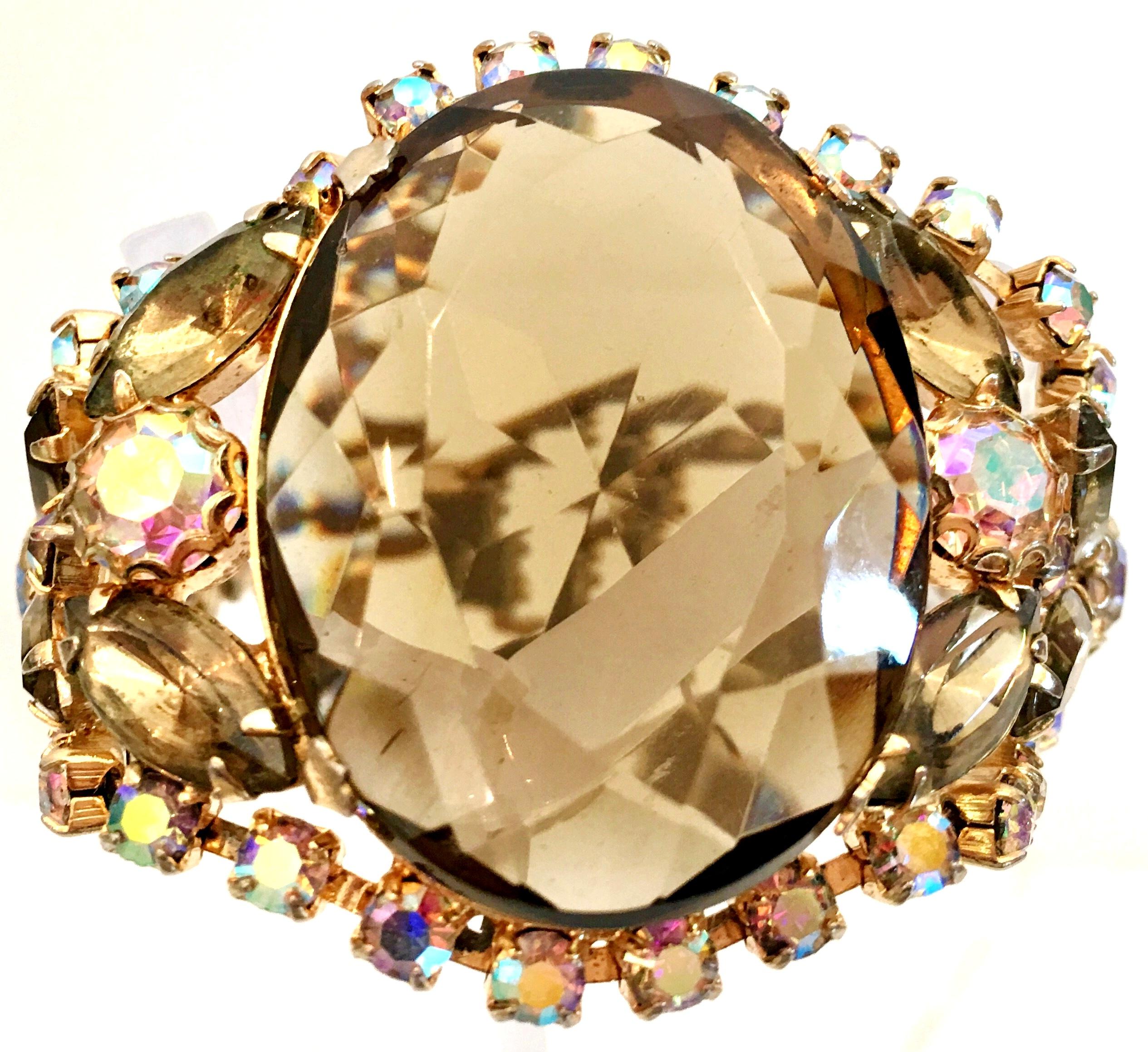 20th Century Gold & Austrian Crystal Juliana Style Bracelet 1