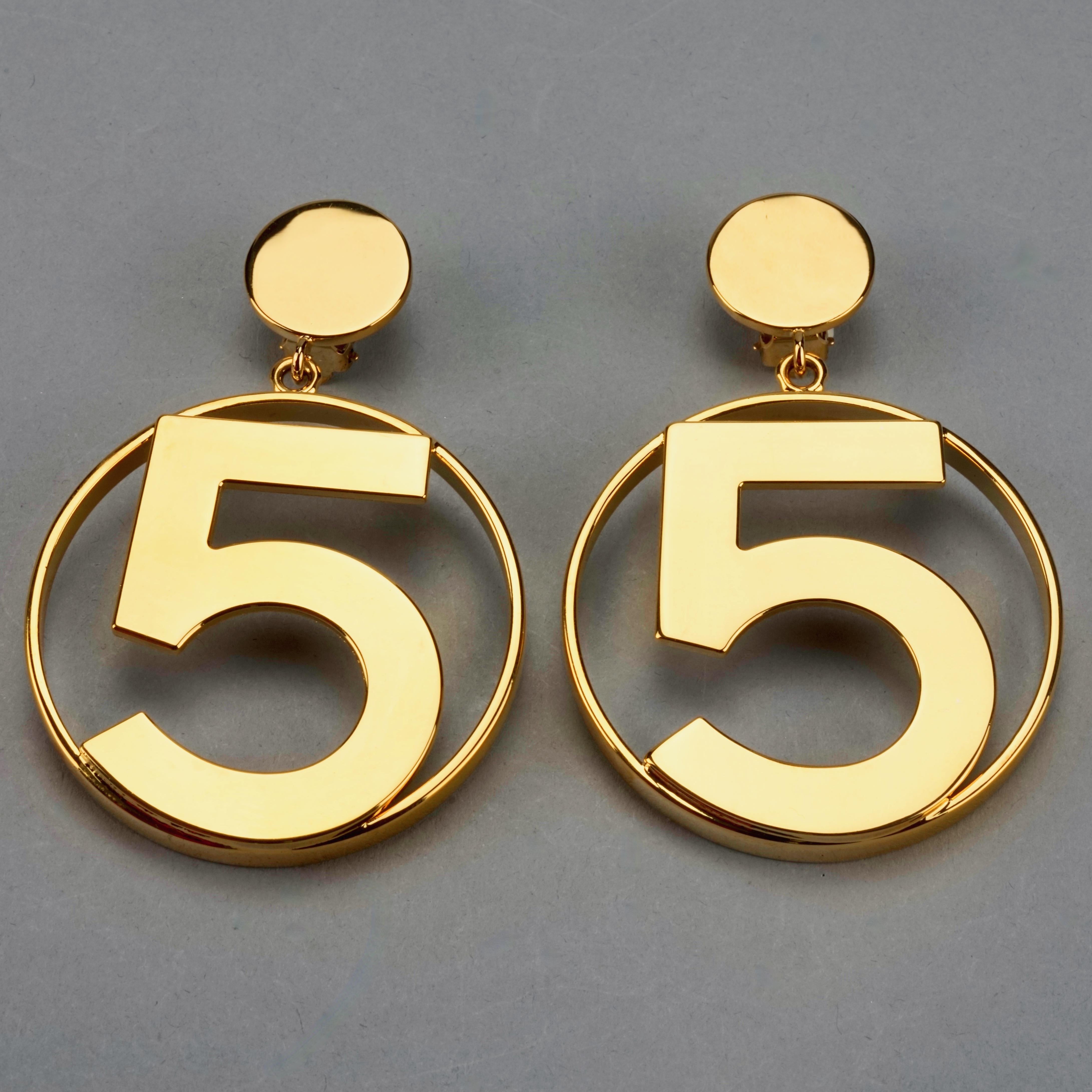 chanel number 5 earrings