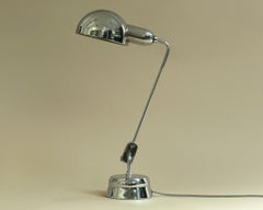 Lampada da tavolo vintage Jumo 600 Chrome - Anni '40 - '50 Mid Century Modern