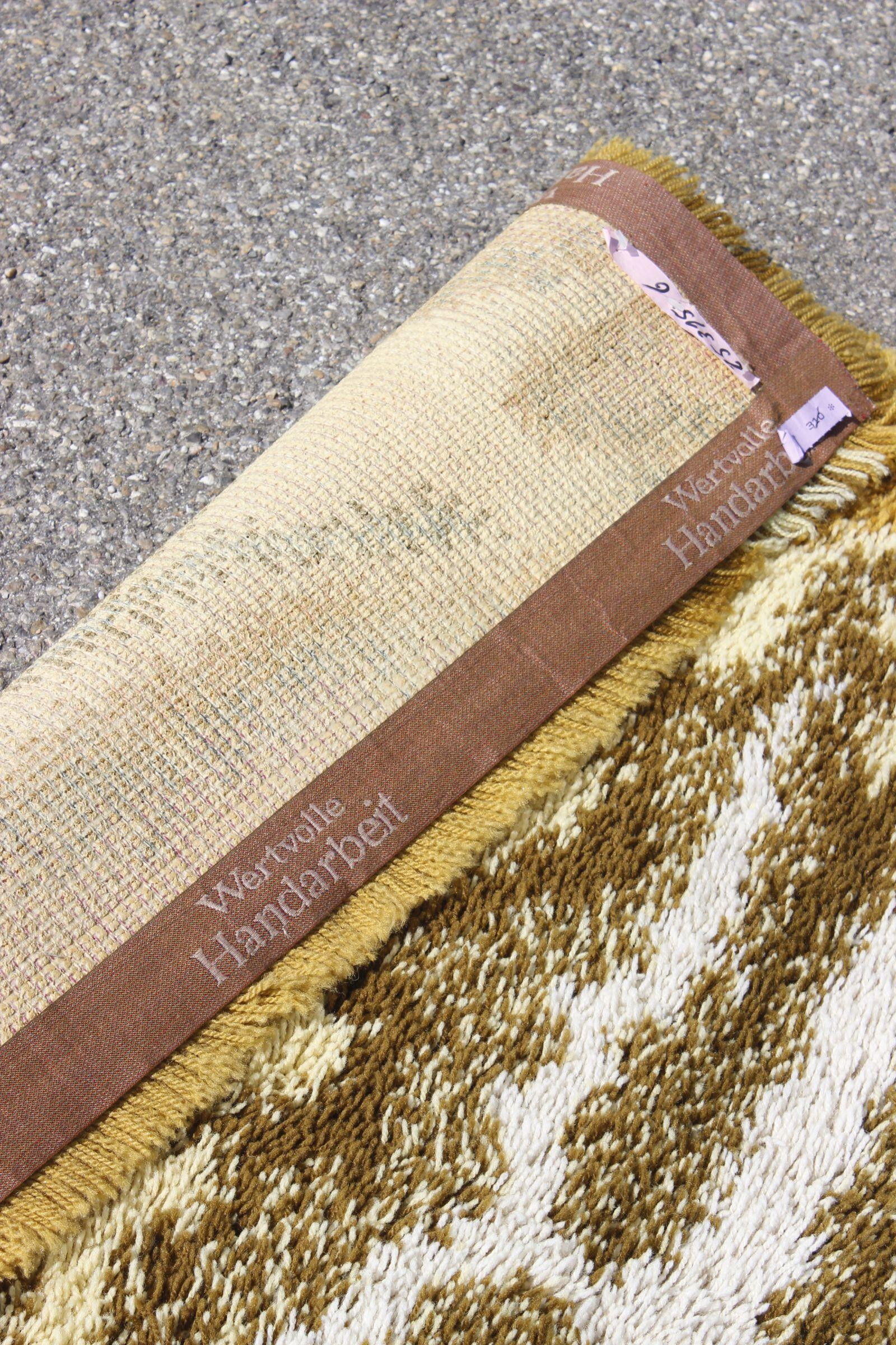 Vintage Junghans shaggy wool rug 1970s For Sale 1