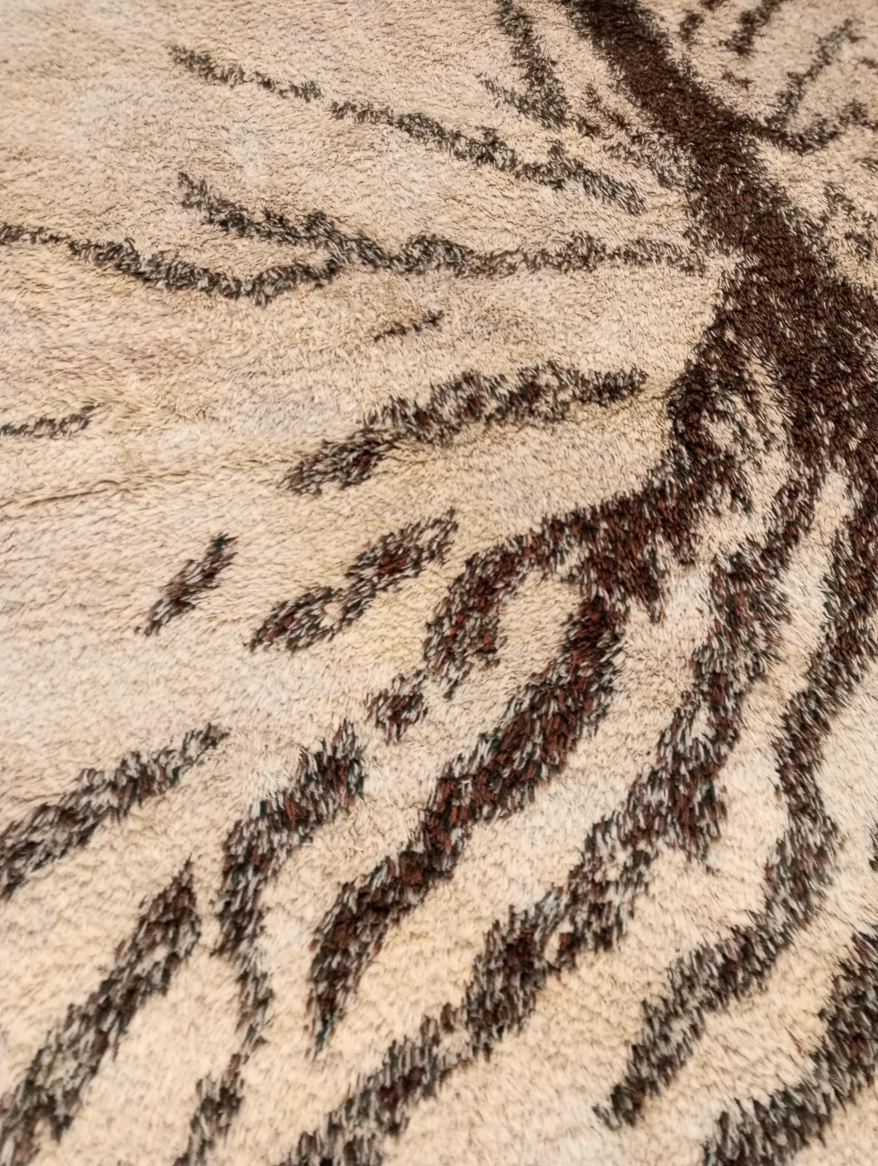Vintage Jungle series wool rug from Italy In Good Condition For Sale In Firenze, FI