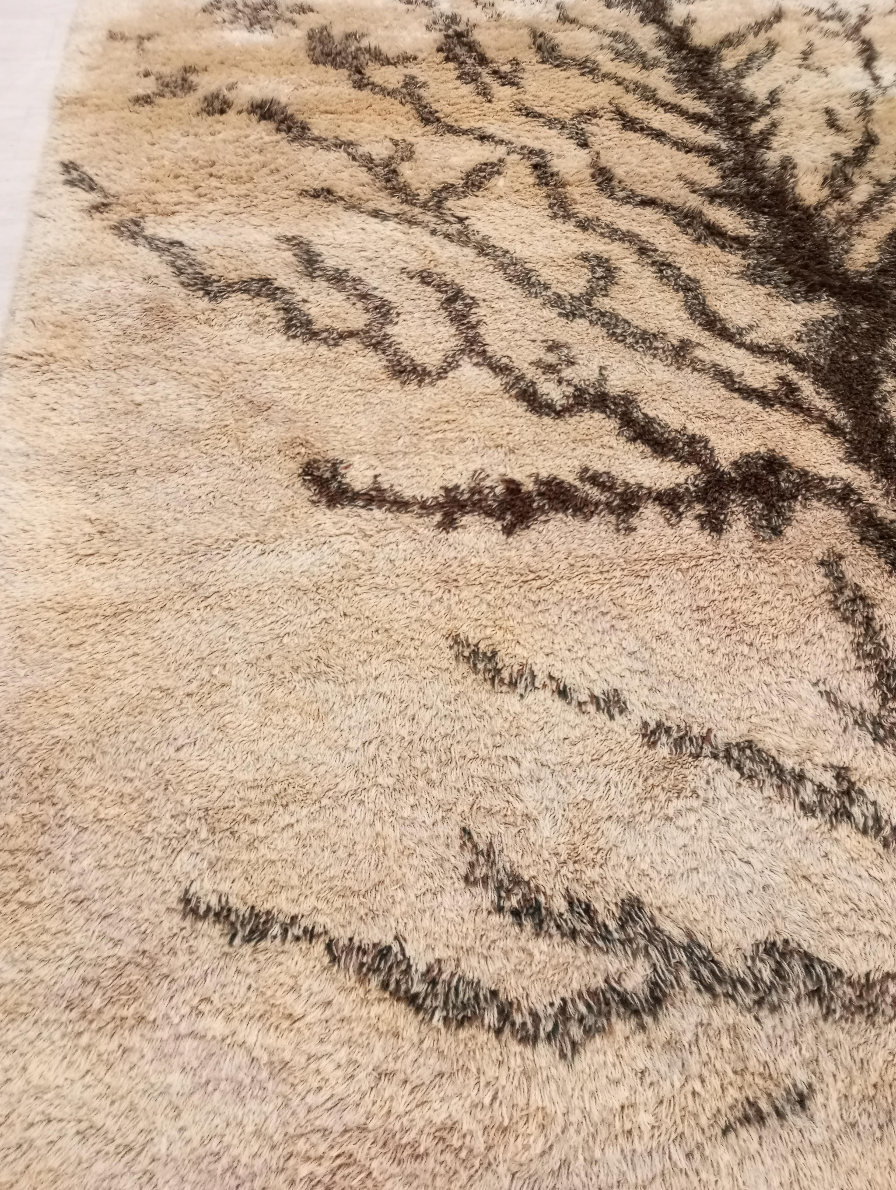 Mid-20th Century Vintage Jungle series wool rug from Italy For Sale