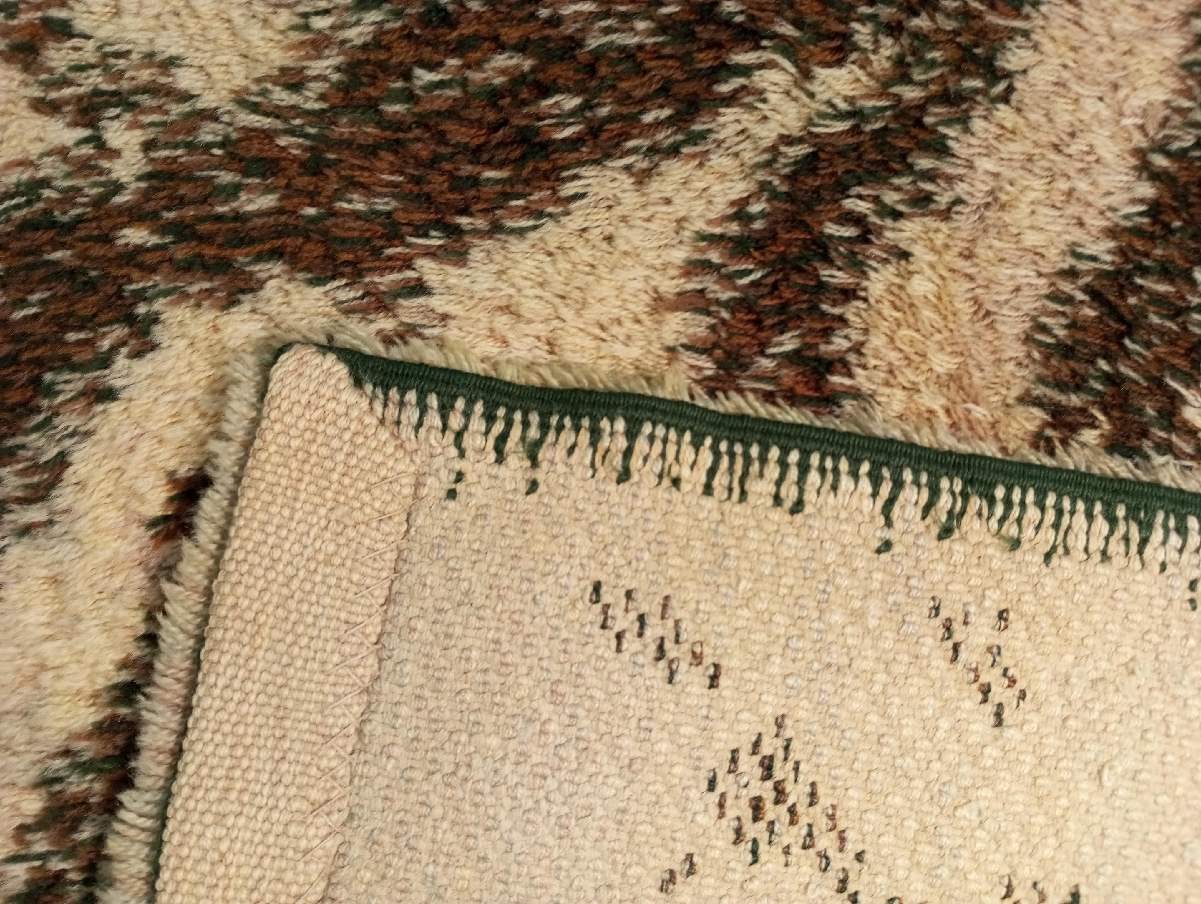 Vintage Jungle series wool rug from Italy For Sale 1