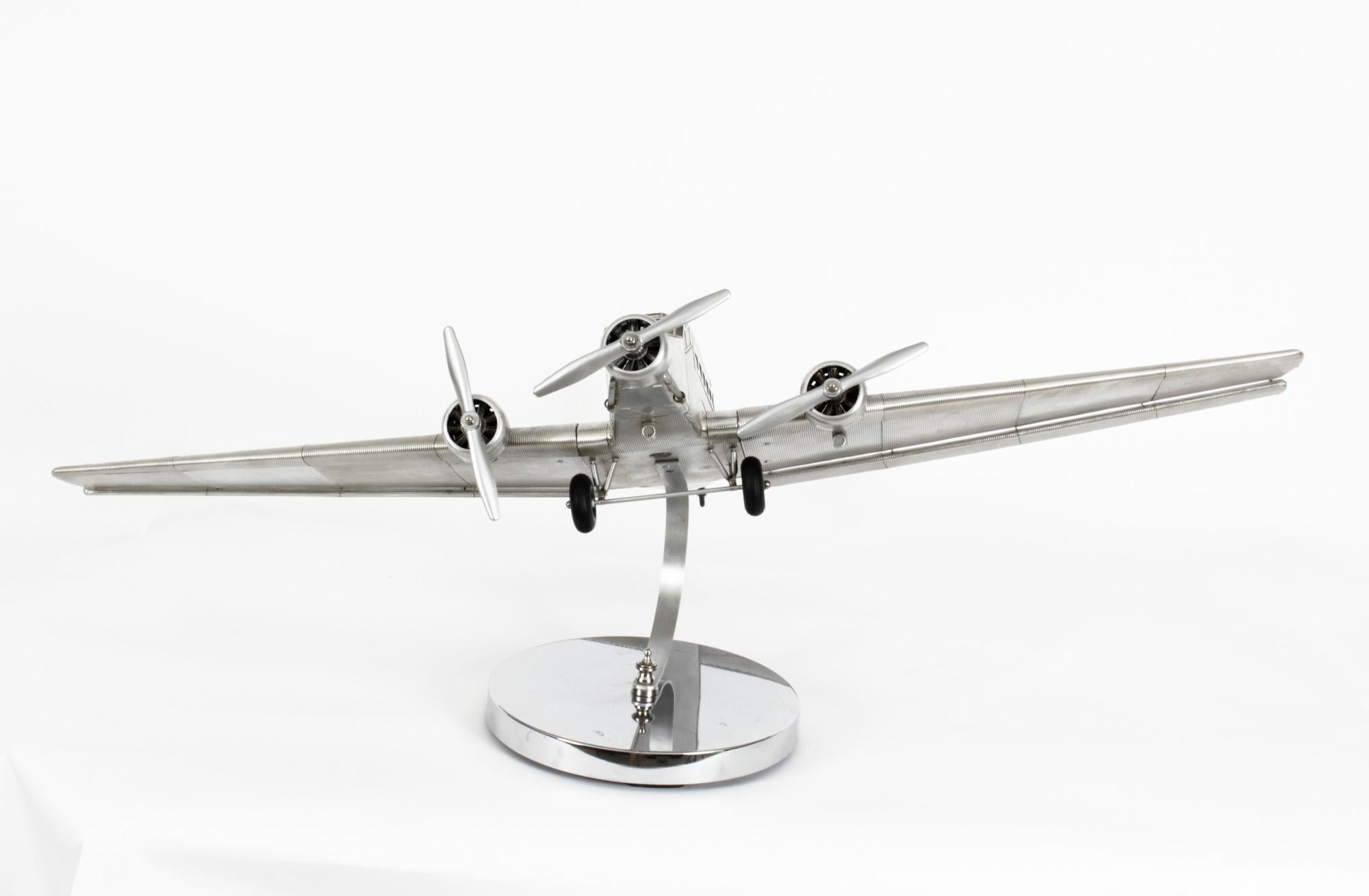 Vintage Junkers Ju 52 Model Aircraft Mid 20th Century 6