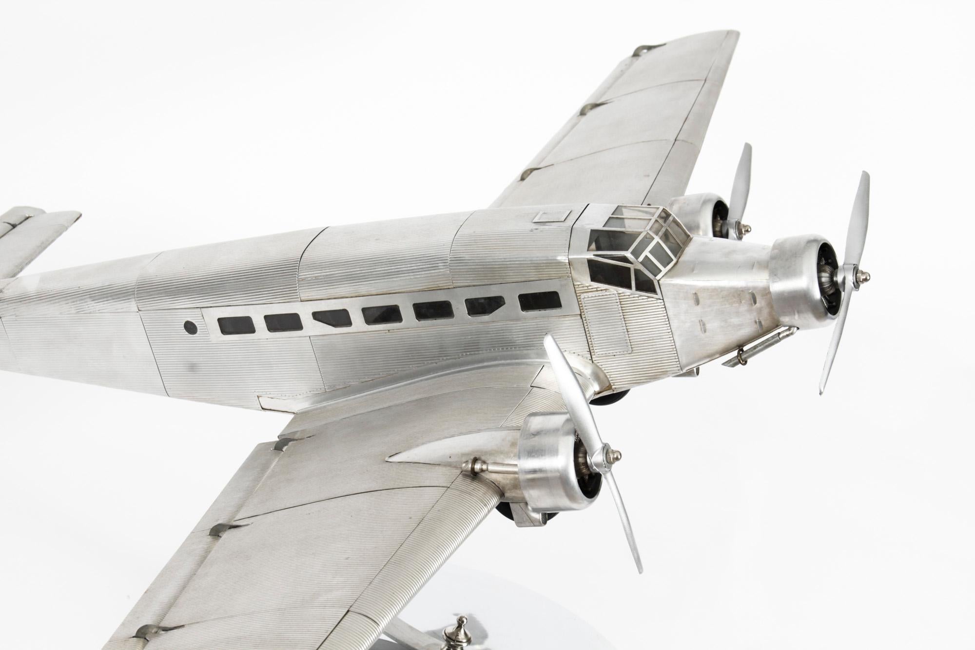 Vintage Junkers Ju 52 Model Aircraft Mid 20th Century 10
