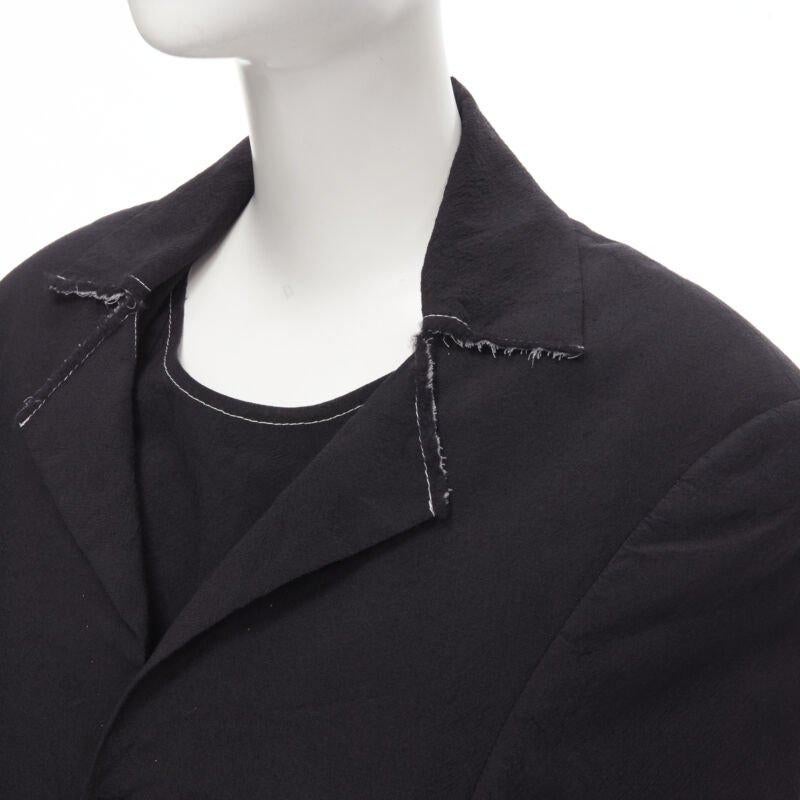 vintage JUNYA WATANABE 1994 lana negra hombro acolchado capa abrigo vestido S
Referencia: CRTI/A00396
Marca: Junya Watanabe
Diseñador: Junya Watanabe
Colección: 1994
Material: Lana
Color: Negro
Patrón: Sólido
Detalles adicionales: Vestido jersey.