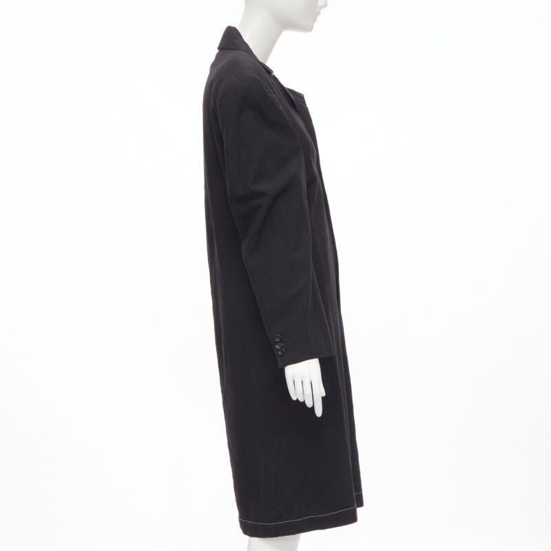 De las mujeres vintage JUNYA WATANABE 1994 lana negra hombro acolchado capa abrigo vestido S en venta