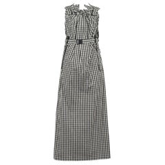 Used Junya Watanabe Black & White Gingham Parachute Dress 2003