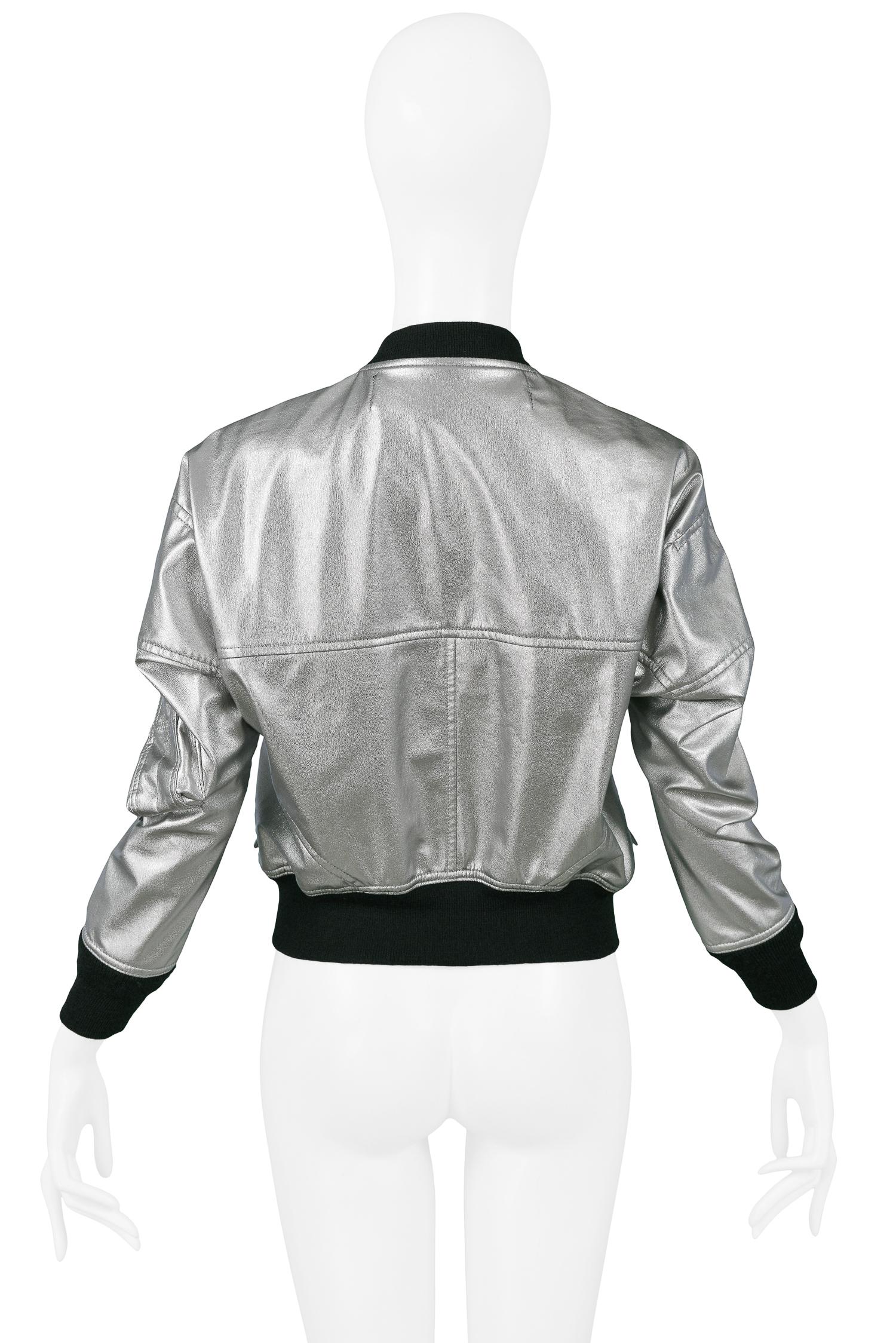 silver metallic jacket